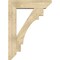 Ekena Millwork Merced Slat Rough Sawn Bracket w/ Offset Brace, Douglas Fir, 8"W x 32"D x 44"H BKT0806X32X44MRC06RDF - alternate 2
